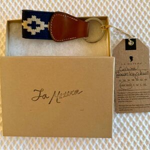 La Matera Corbina Woven Keychain (NIB)